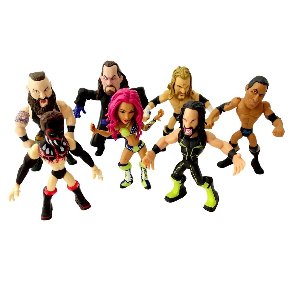 WWE 2017‎ Action Figures Lot Of 7 Detailed and Poseable Superstars 5" Tall